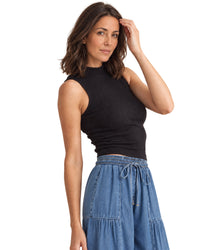Always Classy Mock Neck Tank Top