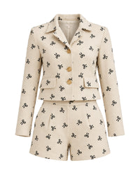 Bows on Bows Jacket & Shorts Set