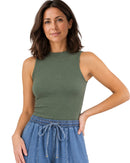 Always Classy Mock Neck Tank Top