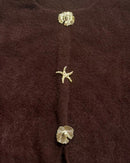 The Golden Tide Fuzzy Cardigan