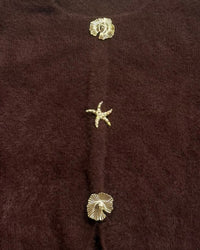 The Golden Tide Fuzzy Cardigan