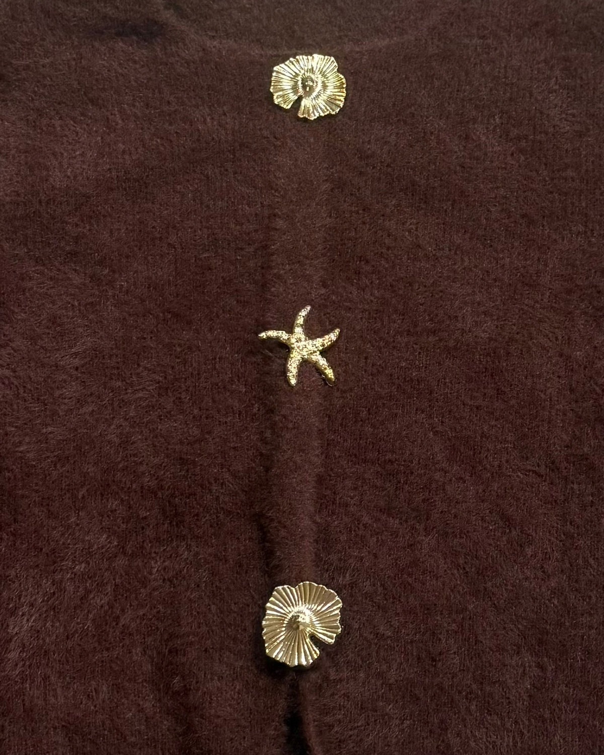 The Golden Tide Fuzzy Cardigan